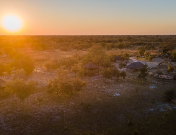 aerial view of Chobe Hideaway in botswana